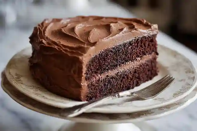 Chocolate Cake with Chocolate Buttercream Frosting