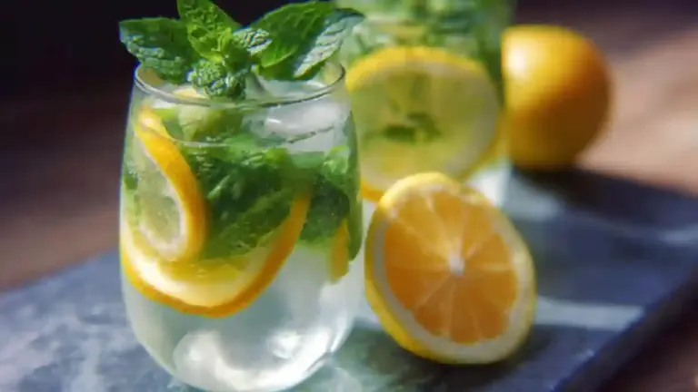Citrus and Mint Infused Water
