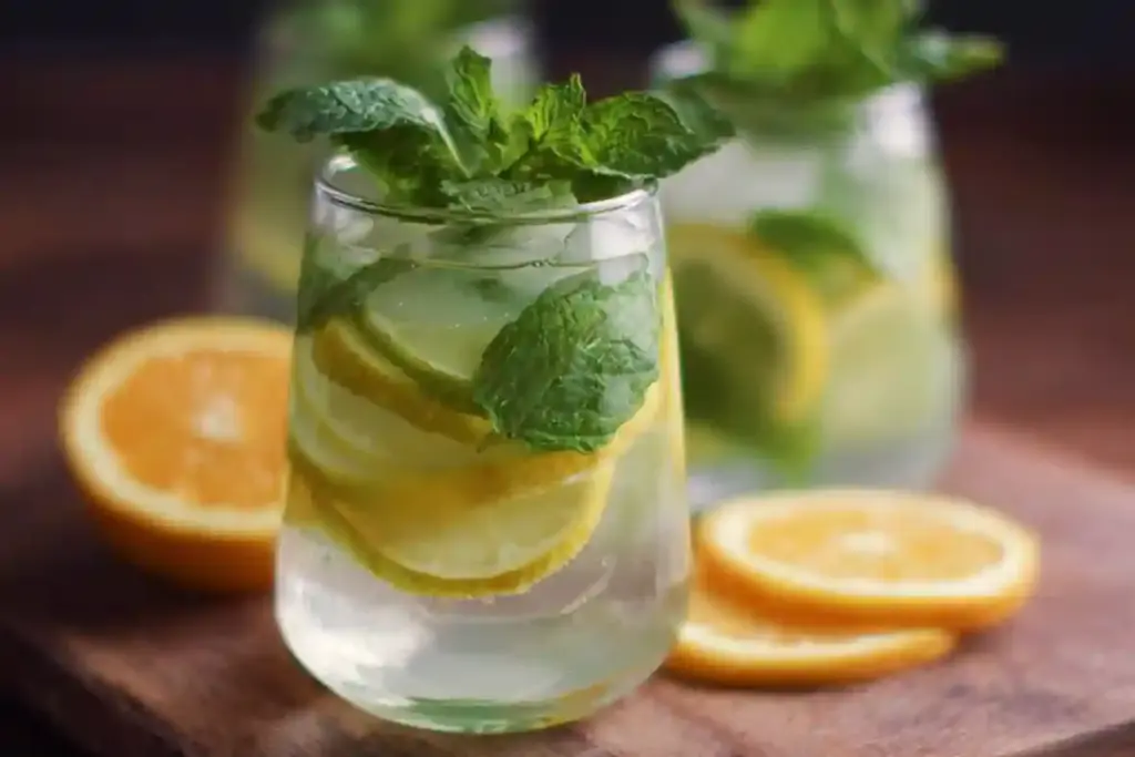 Citrus and Mint Infused Water