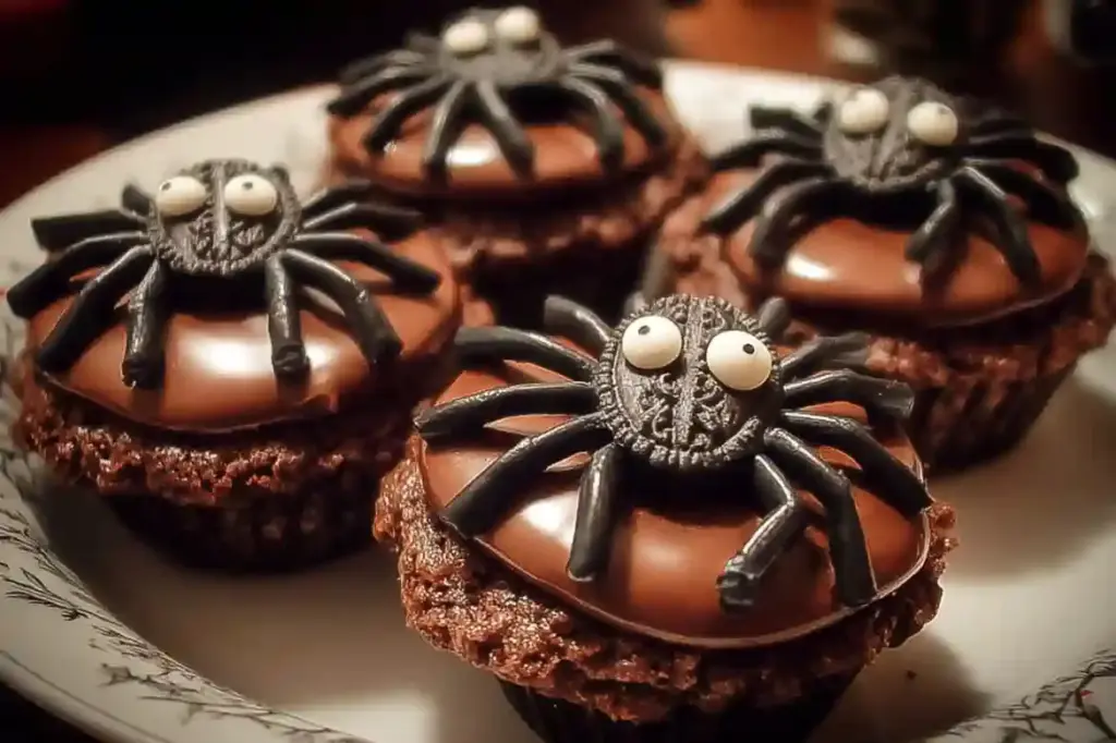 Cookies & Scream Spider Cupcakes