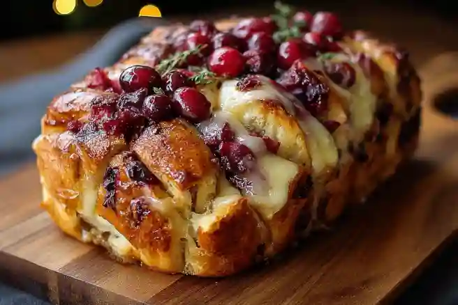 Cranberry Brie Sourdough Pull-Apart Bread
