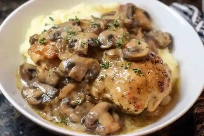 Creamy Instant Pot Chicken with Mushrooms
