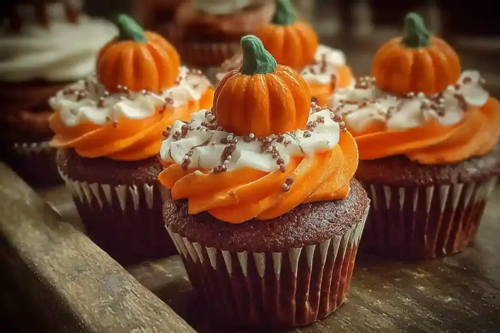 Creepy Pumpkin Patch Cupcakes