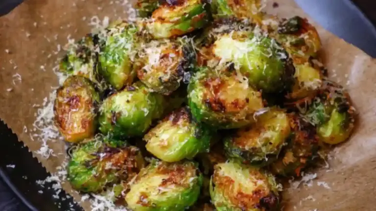 Crispy Parmesan Air Fryer Brussels Sprouts