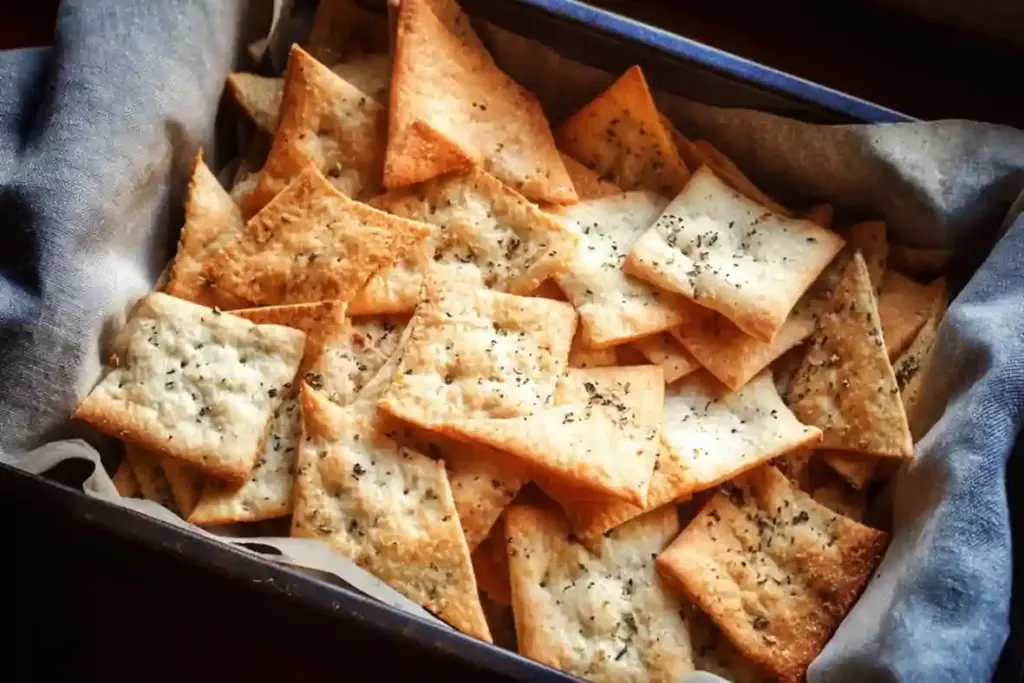 Easy Sourdough Crackers