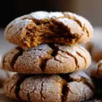 Gingerbread Crinkle Cookies