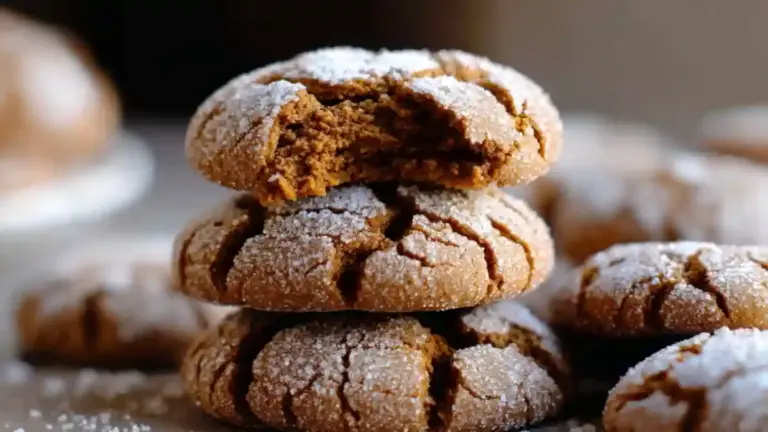 Gingerbread Crinkle Cookies