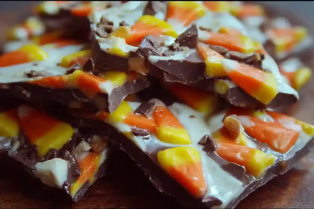 Halloween Candy Corn Bark