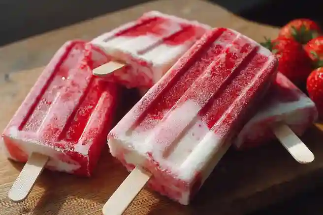 Instant Strawberry Cream Pops