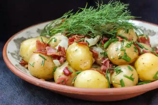New Potatoes with Bacon and Herbs