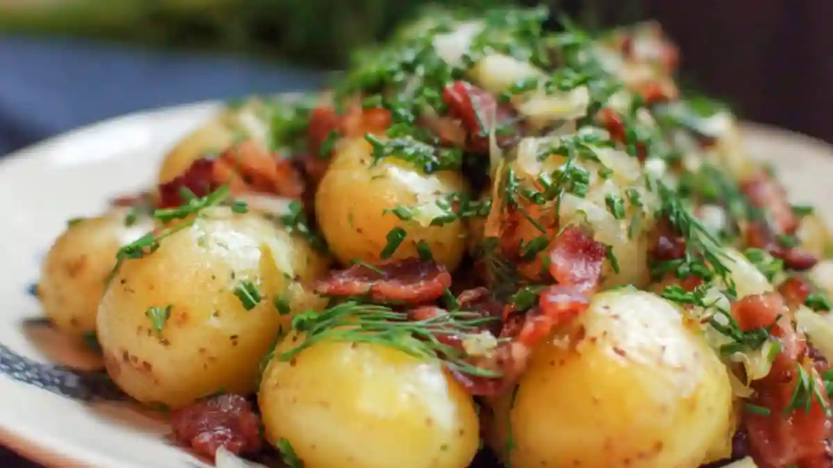 New Potatoes with Bacon and Herbs
