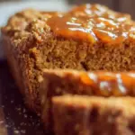 Oatmeal Pumpkin Bread with Apple Cider Sauce