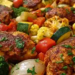 One Pan Spicy Cajun Chicken and Veggies