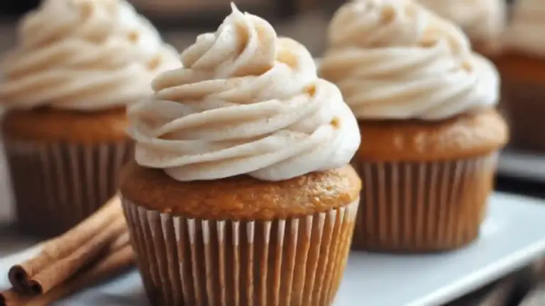 Pumpkin Cupcakes with Cinnamon Cream Cheese Frosting