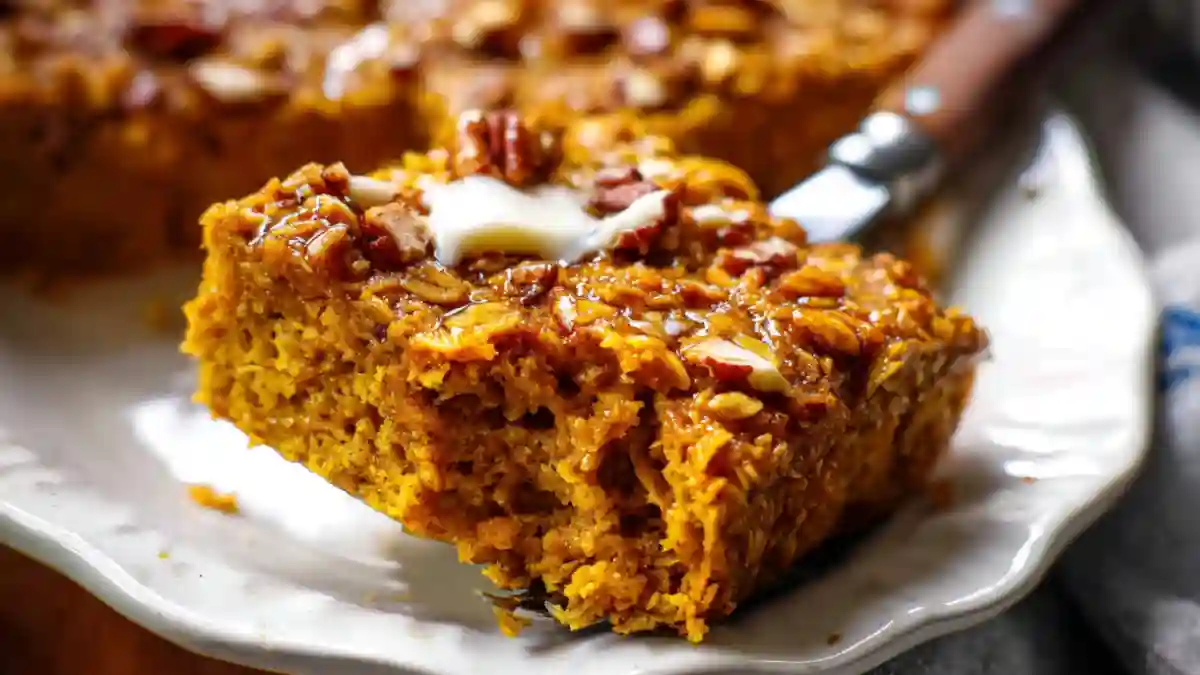 Pumpkin Pie Baked Oatmeal