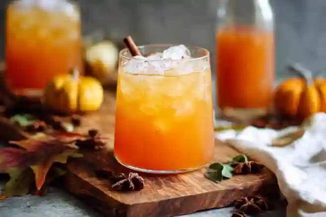 Pumpkin Whiskey Smash