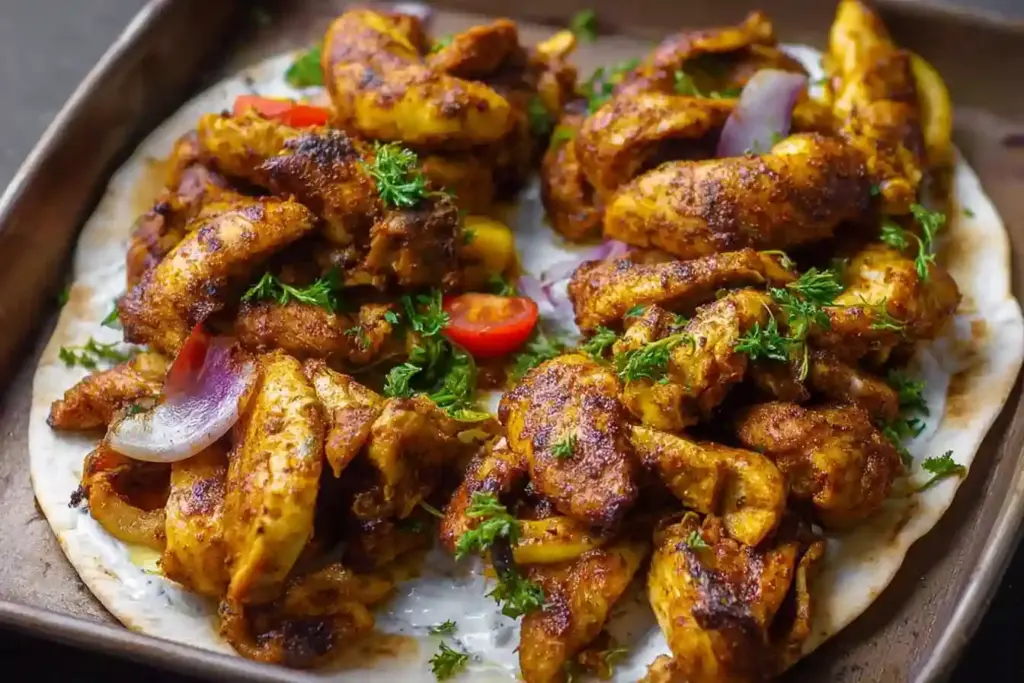 Sheet Pan Chicken Shawarma