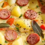 Smoked Sausage, Apple, and Potato Soup