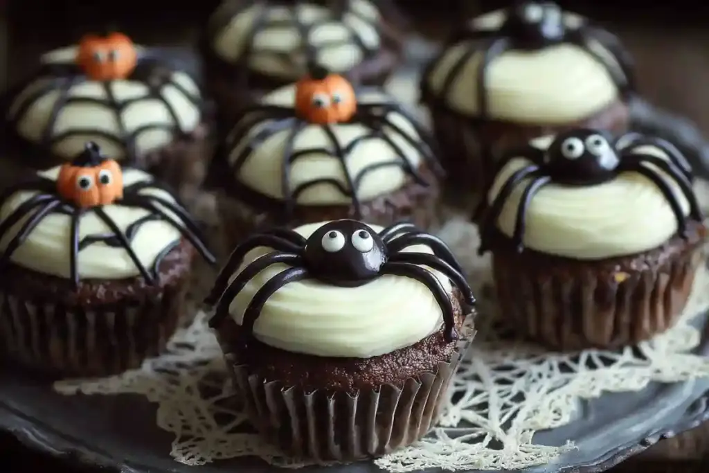 Spider Halloween Cupcakes