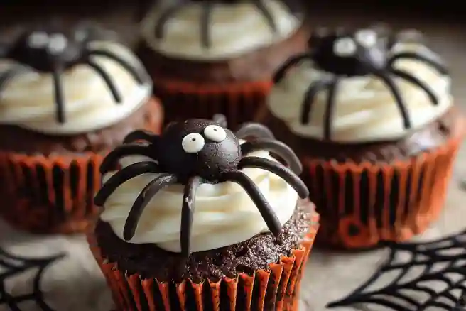 Spider Halloween Cupcakes