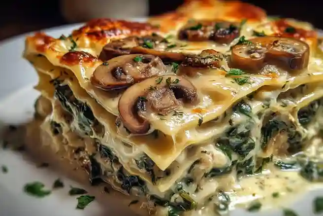 Spinach & Mushroom Lasagna