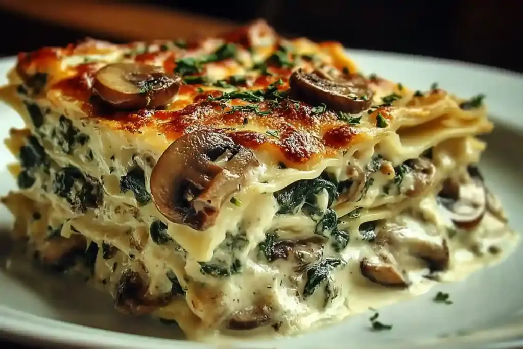 Spinach & Mushroom Lasagna