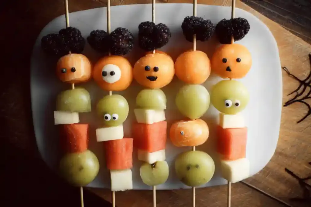 Spooky Fruit Kabobs