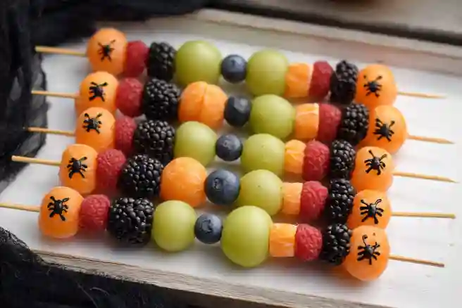 Spooky Fruit Kabobs