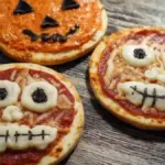 Spooky Mini Pizzas
