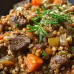 Stewed Buckwheat and Beef