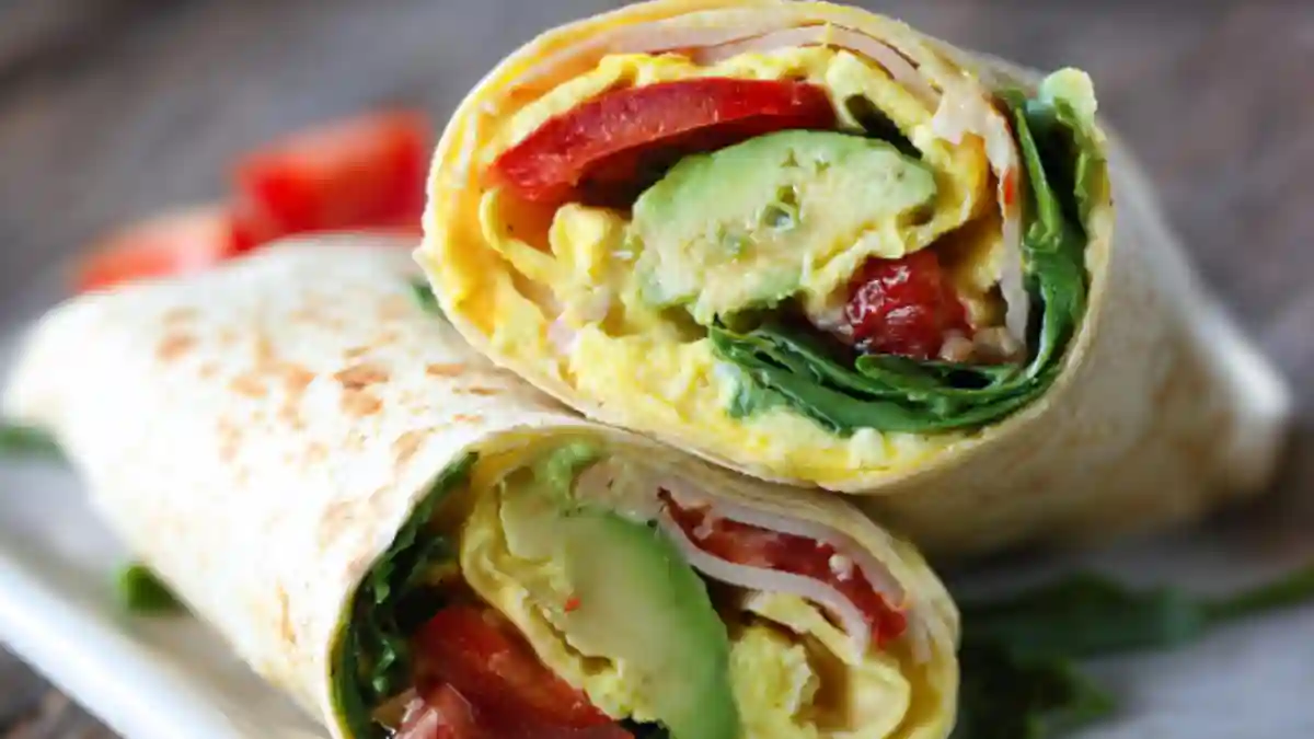 Turkey Avocado Egg Wrap