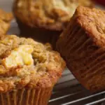 Delicious Banana Apple Muffins fresh out of the oven, perfect for breakfast