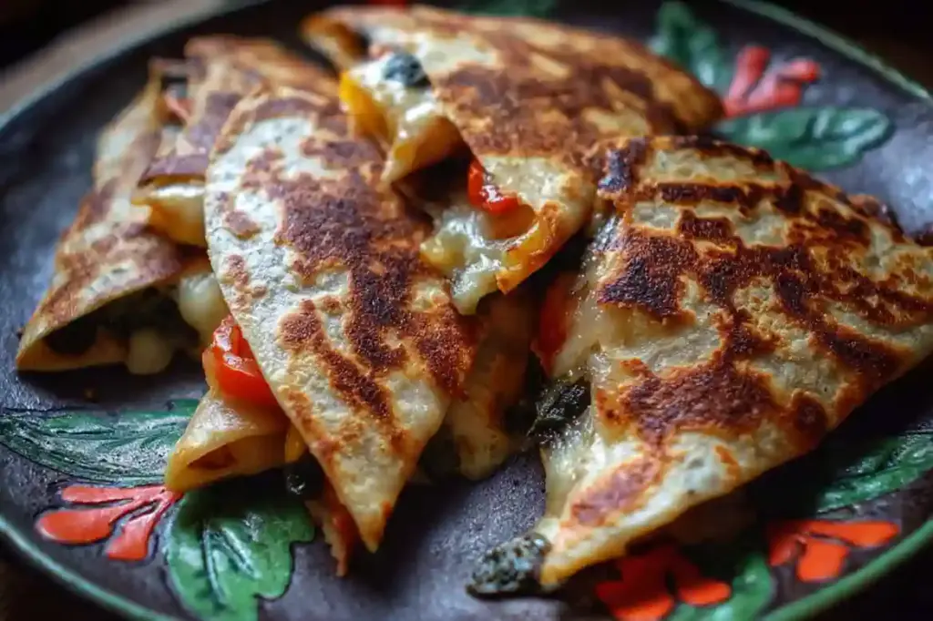 Bat-Shaped Vegetable Quesadillas