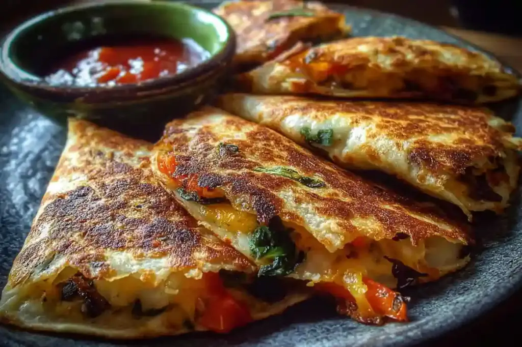 Bat-Shaped Vegetable Quesadillas