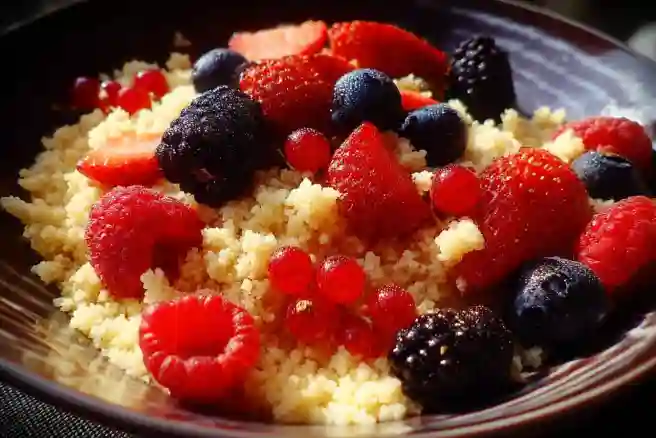 Breakfast Couscous with Berries