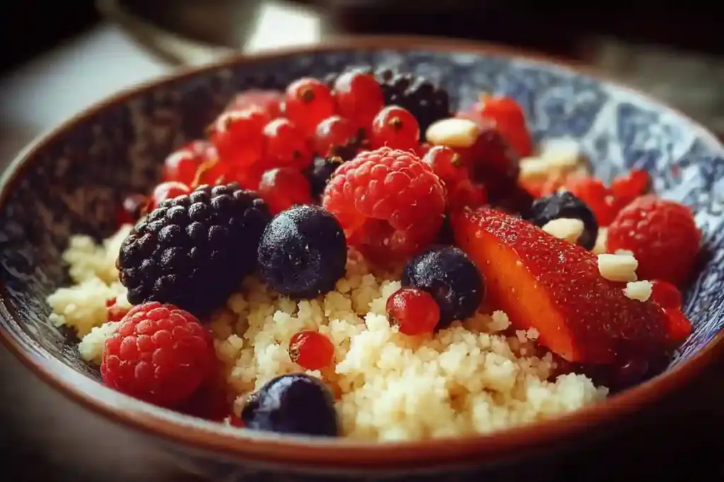 Breakfast Couscous with Berries