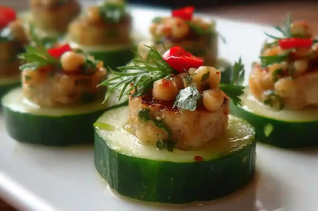 Chickpea Cucumber Bites