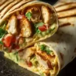 Delicious chipotle ranch grilled chicken burritos ready to enjoy