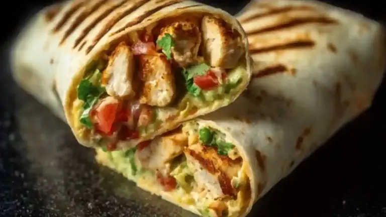 Delicious chipotle ranch grilled chicken burritos ready to enjoy