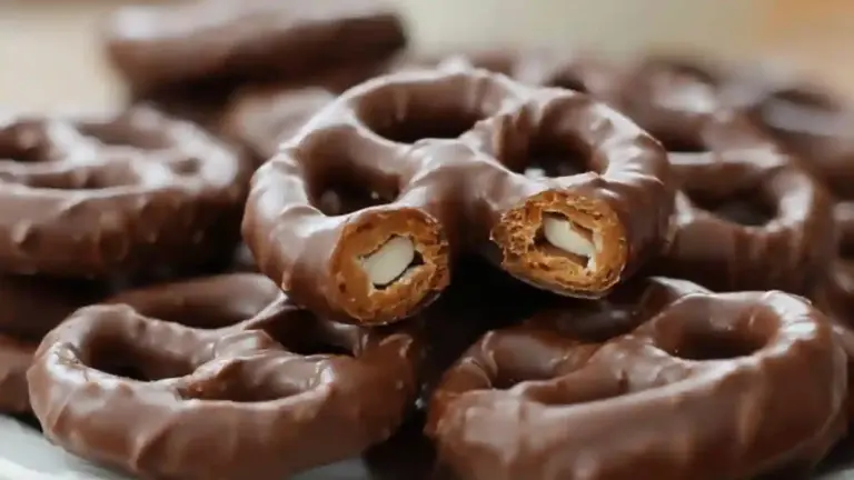 Delicious chocolate covered pretzels ready for snacking or gifting