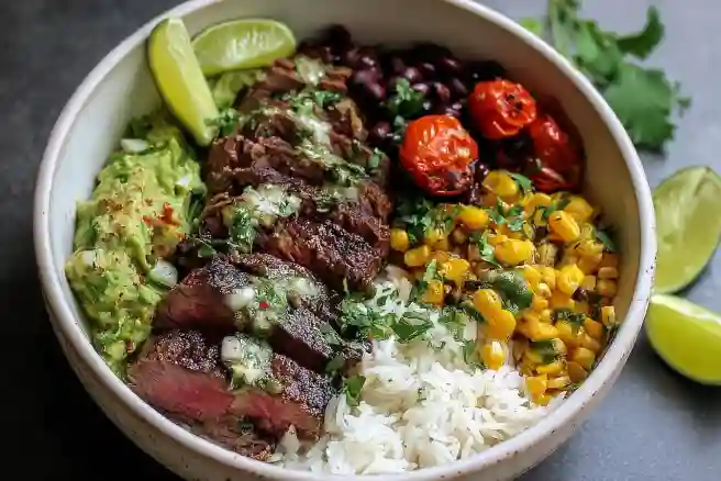 Cilantro Lime Steak Bowls