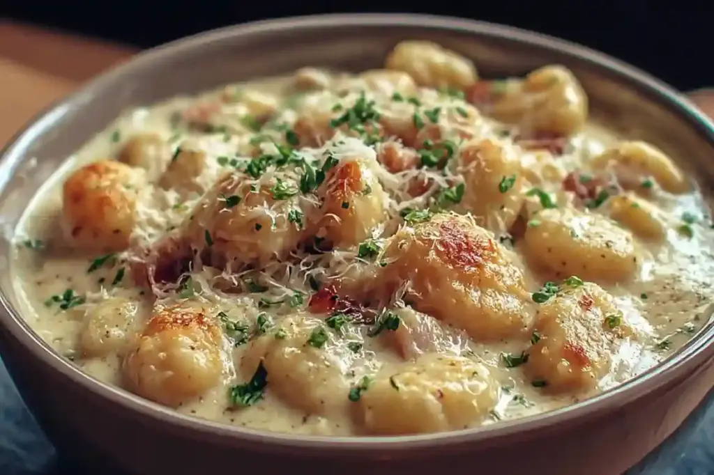 Creamy Crack Chicken Gnocchi