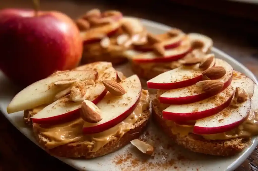 Crisp Apple Slices with Almond Butter