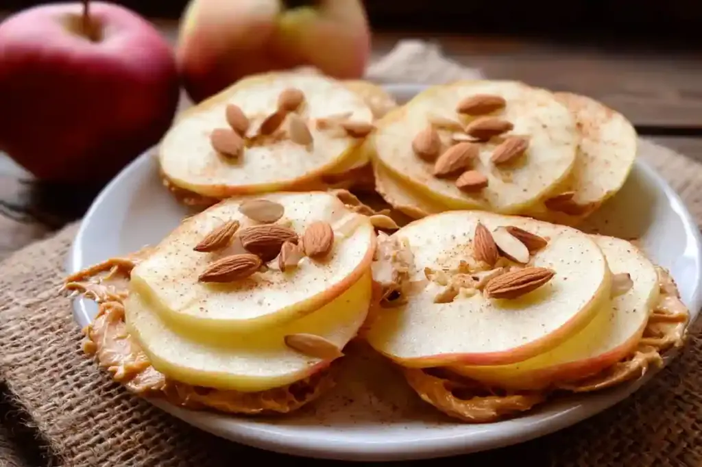 Crisp Apple Slices with Almond Butter