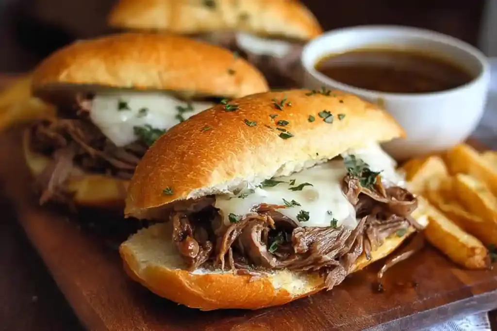 Crock Pot French Dip Sandwiches