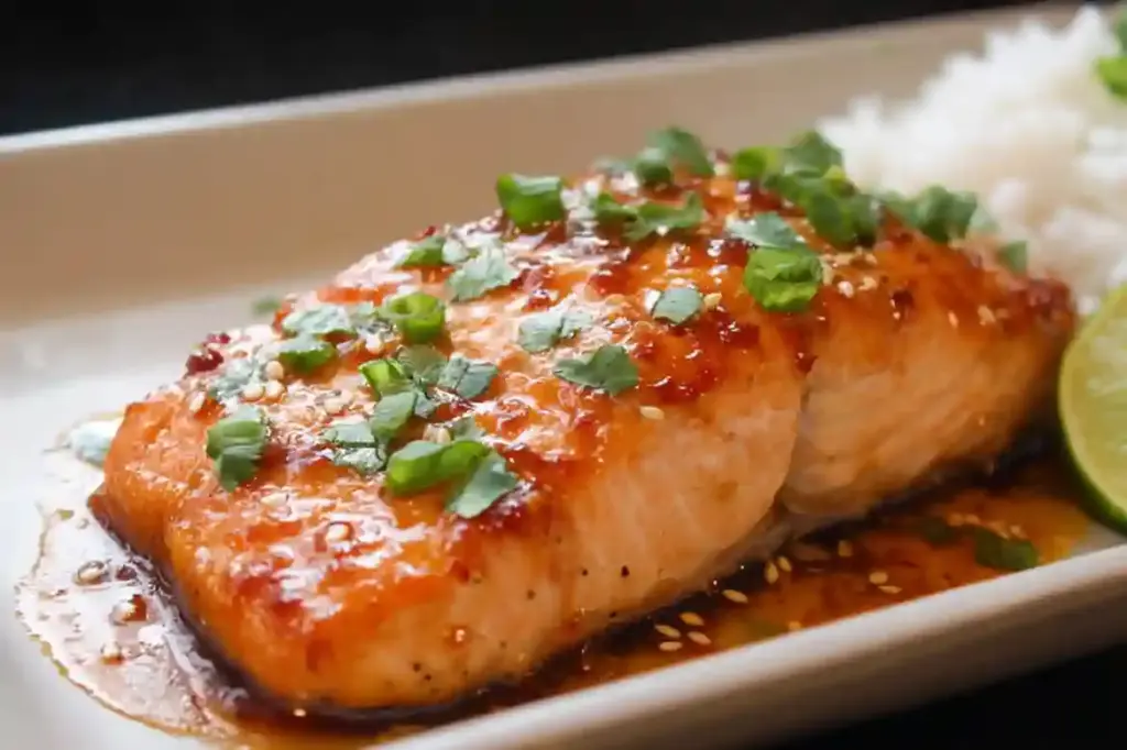 Honey Sriracha Glazed Salmon