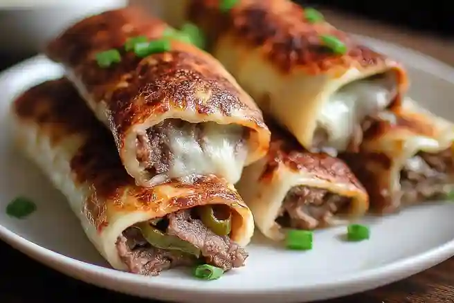 Keto Philly Cheesesteak Roll Ups