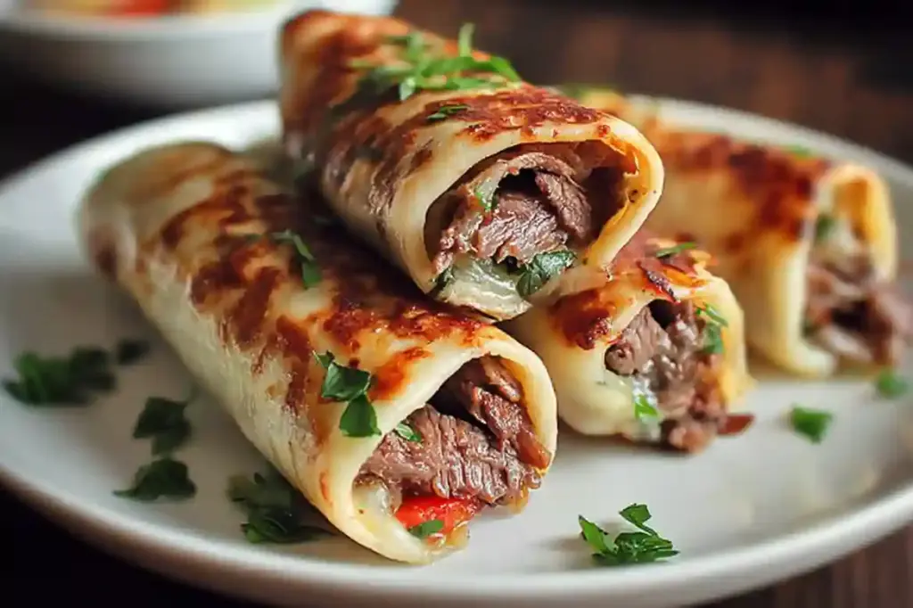 Keto Philly Cheesesteak Roll Ups