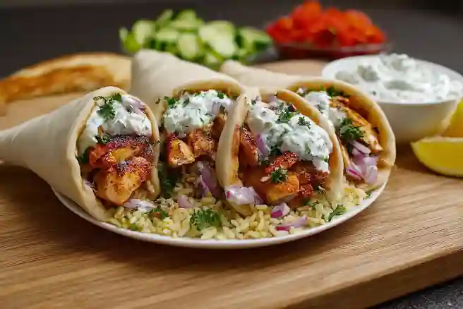 Mediterranean Chicken Gyros