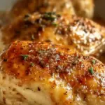 Melt-in-your-mouth chicken dish garnished with herbs.